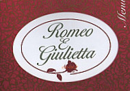 Romeo E Giulietta menu