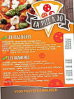 La Pizz' à Jo menu