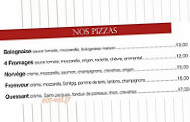 Le Fromveur menu