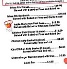 Scott's Place The Legacy menu