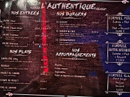 L'authentique menu