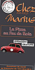 Chez Marius menu