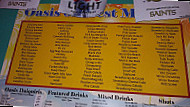 Oasis Daiquiris menu