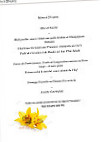 Auberge Des Tureaux menu