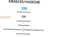 Les Cedres Bleus menu