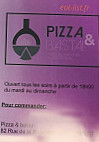 Pizza Basta menu