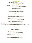 Le Tournesol menu