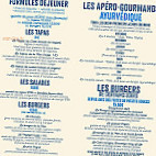 Le Chat Bleu menu