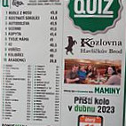 Kozlovna Havlíčkův Brod menu