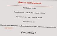 L'assiette Du Club menu