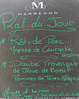 De La Poste menu