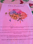 Chez Paulette menu