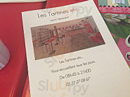 Les Tartines Etc menu