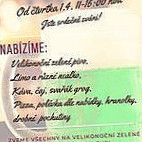 Horská Chata Vyškovec menu