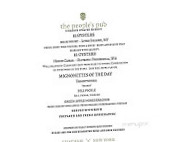 The People's Pub menu