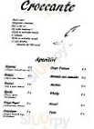 Croccante menu