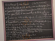 Au petit bonheur de Fontaine menu