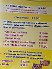 Five T Taco menu