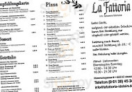 La Fattoria menu