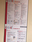 La Karaké menu