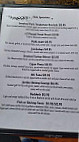 Dock Of The Bay menu