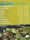 Margarita Grill menu