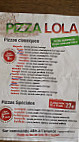 Pizza Lola menu