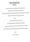 Le Clos Des Arts menu