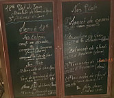 La Fontaine menu