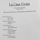 La Casa Vicina menu