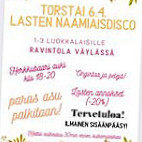 Ravintolaväylä menu