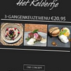 Eeterij Het Keldertje menu