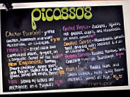 Picasso's menu