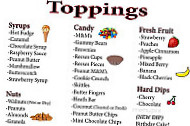 Scoops More menu