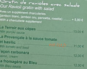 Café De L'europe menu