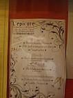 L'Epicure menu