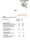 Les Voyageurs menu