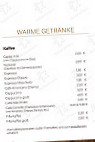 Kuchenbar menu