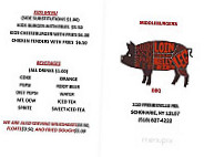 Middleburgers Bbq menu