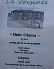 La Voisinee menu