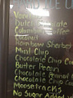 Dairy Circus menu