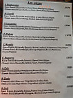 Le Crepescule menu