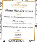 La Voile Blanche menu