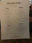 The Farmhouse Restaurant Bar menu