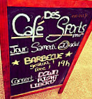 Café Des Sports menu