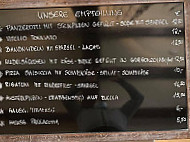 Pizzeria La Rustica menu