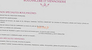 Au Pavé De Saint Régis menu