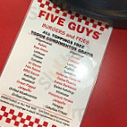 Five Guys menu