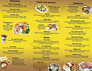 Grand Cafe menu