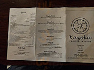 Kazoku Teriyaki More menu